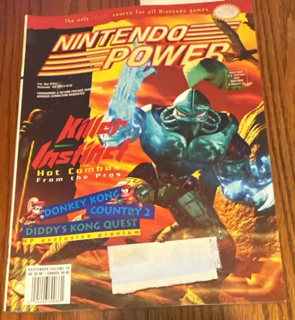 Nintendo Power Vol 76 Sept 1995 Killer Instinct with Batman Forever Poster (84)